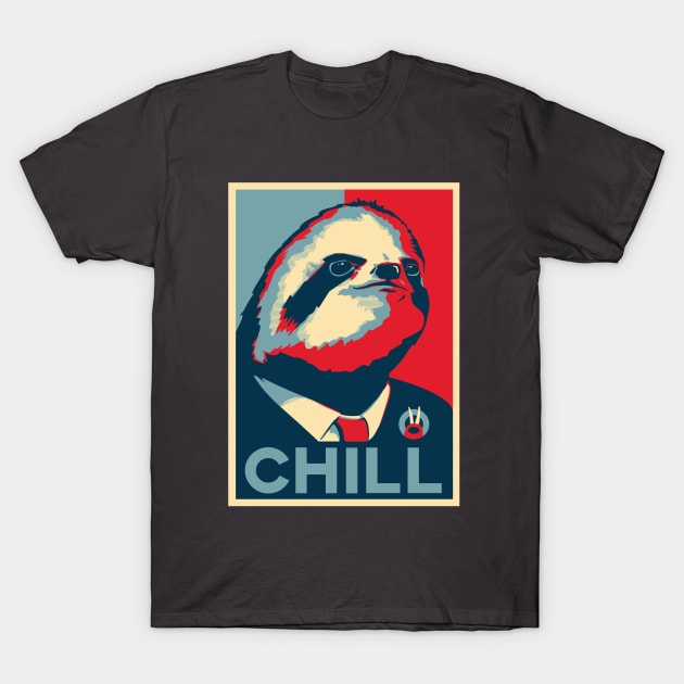 Vote Sloth President T-Shirt by Gammaray